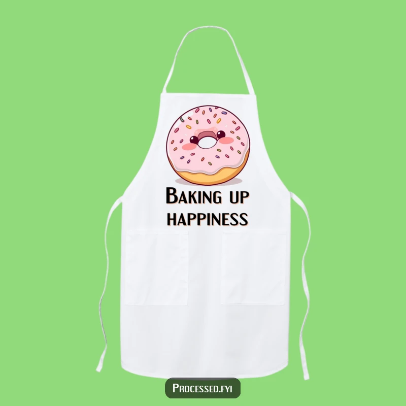 Funny Donut Apron: Hilarious Kitchen Wear for Bouncing Bakers