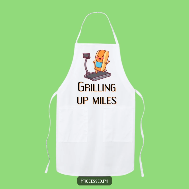 Funny Hot Dog Treadmill Apron: Hilarious Kitchen Gift for Chefs