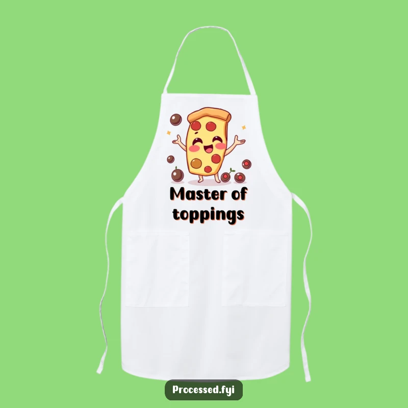 Funny Pizza Slice Apron: Cook with Fun, Juggling Olives in Style!
