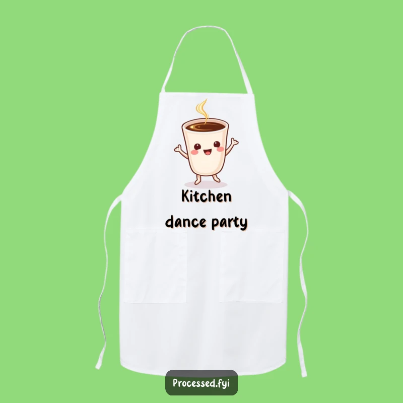 Funny Coffee Jig Apron: Cook with Coffee-Fueled Fun and Humor!