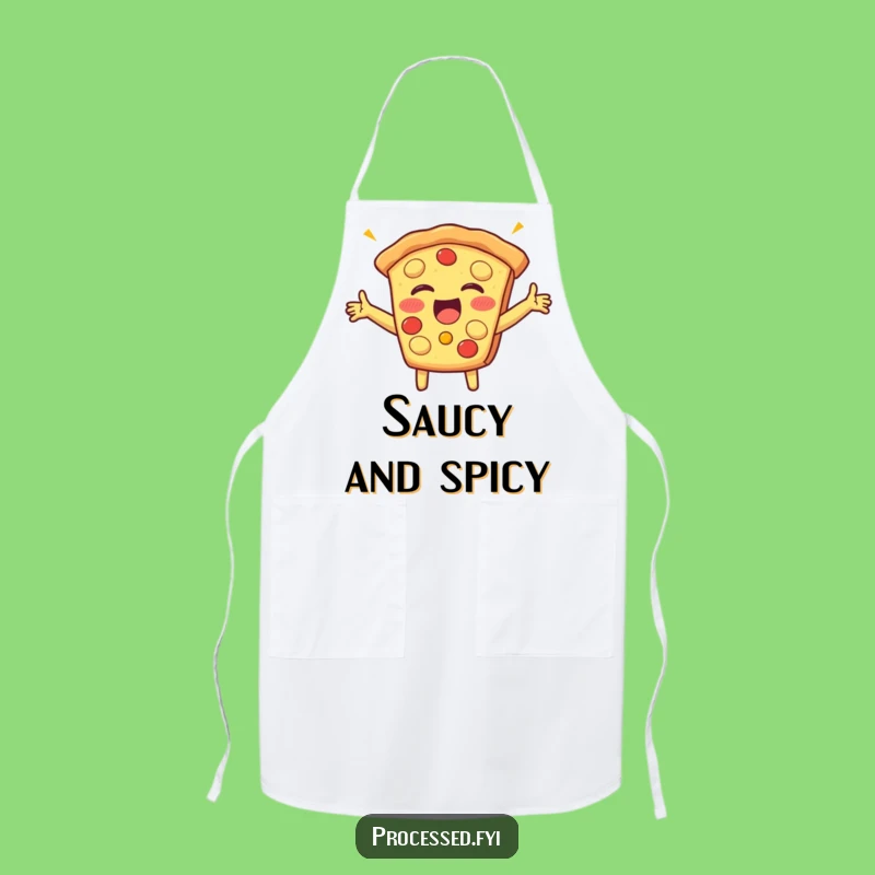 Funny Pizza Slice Giggle Apron: Cheerful Kitchen Wear for Food Lovers