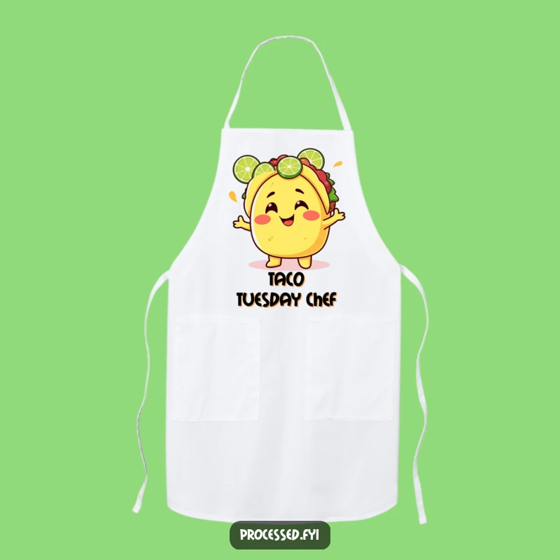 Funny Taco Apron: Fiesta Juggling Character Kitchen Wear, Great Funny Gift!