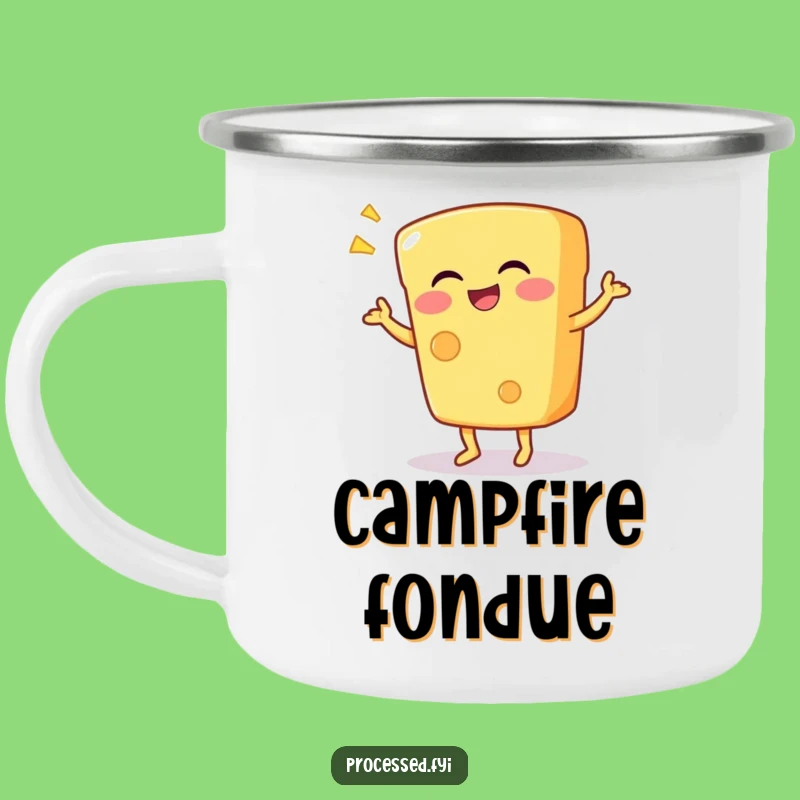Funny Cheese Dance Camping Mug - Durable Giggling Cup for Cheesy Adventures