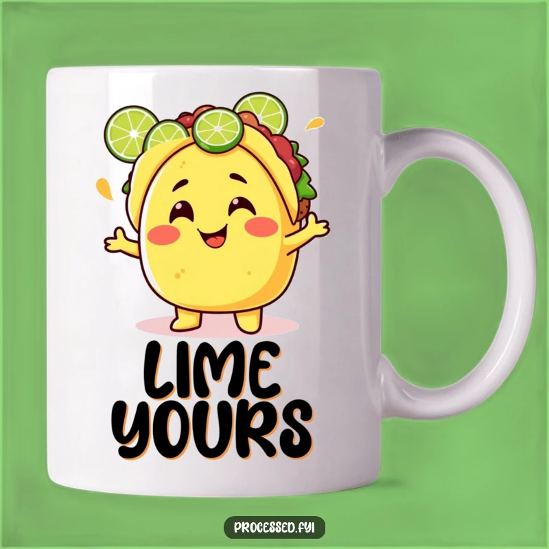 Funny Taco Mug: Juggling Lime Character, Perfect Hilarious Foodie Gift!