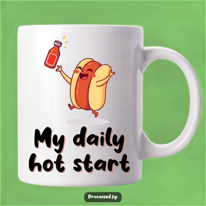 Funny Hot Dog Dancing Mug: A Whimsical Wiener Party Gift