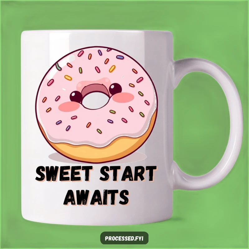 Funny Donut Bounce Mug: Hilarious Gift for Sweet Treat Lovers