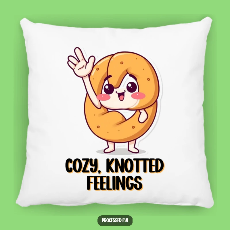Cuddly Funny Excited Pretzel Pillow for Cozy Fun