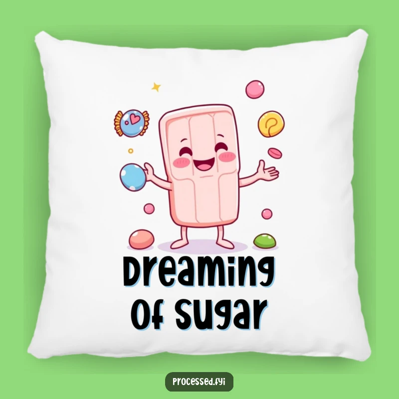 Cuddly Funny Juggling Candy Bar Pillow for Sweet Dreams