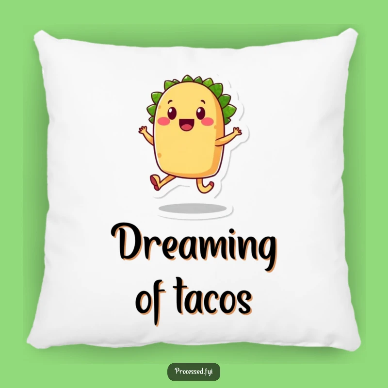 Funny Taco Skip Pillow: Cozy Comfort for Foodie Lovers