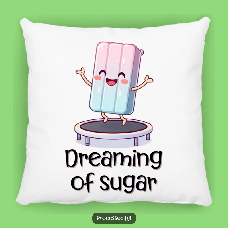 Funny Candy Bar Trampoline Pillow - Soft Bouncer Cushion for Sweet Comfort