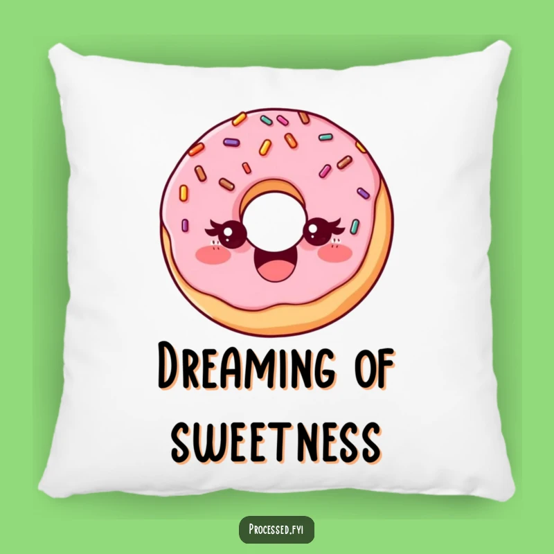 Funny Donut Wink Pillow: Delightful Decor for Cozy Moments
