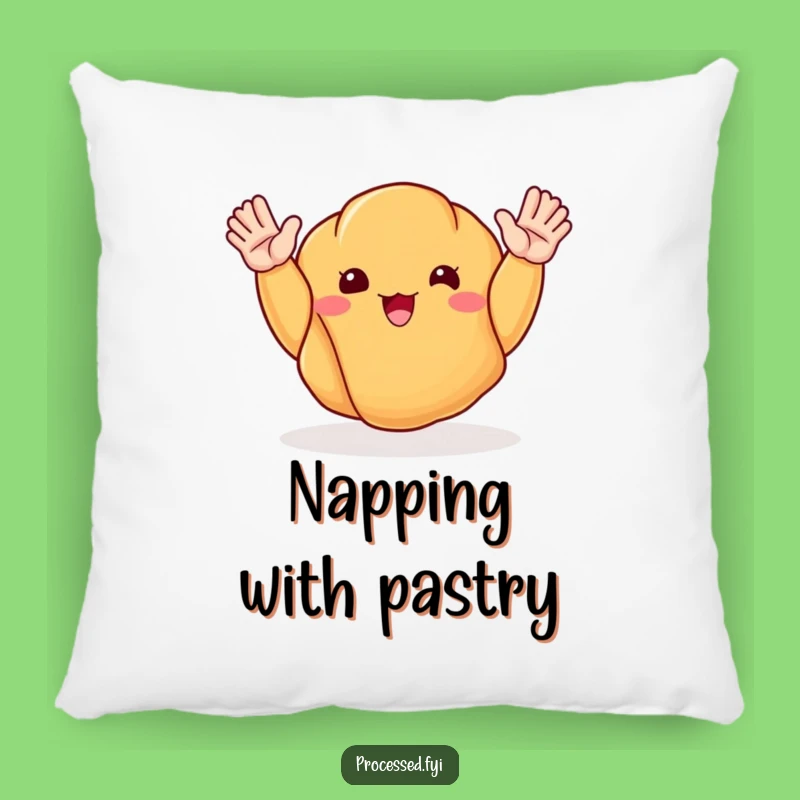 Funny Happy Croissant Pillow: Soft Comfort with a Deliciously Cheerful Touch