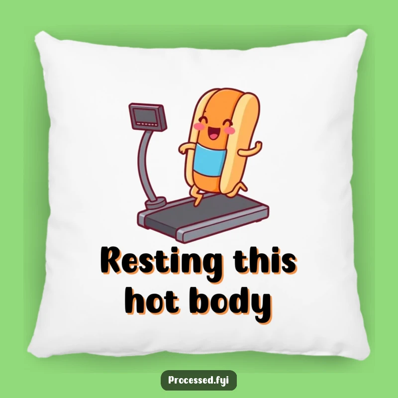 Funny Hot Dog Jogging Pillow: Comfy & Hilarious Home Decor Gift