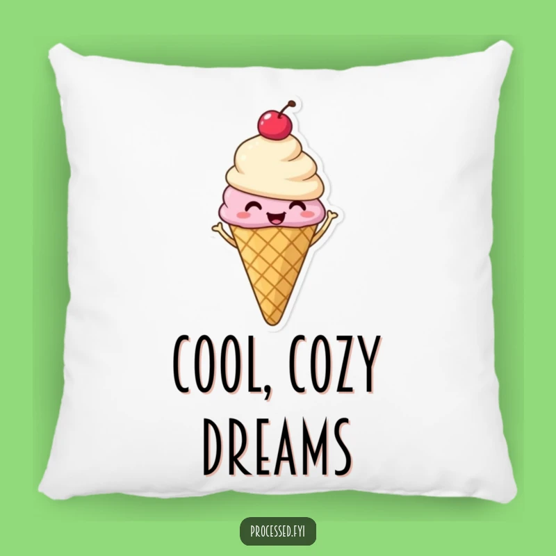 Funny Ice Cream Cone Pillow: Comfy Shimmies for Hilarious Relaxation!