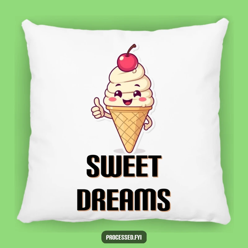 Funny Ice Cream Cone Pillow: Happy Comfort Accessory Gift