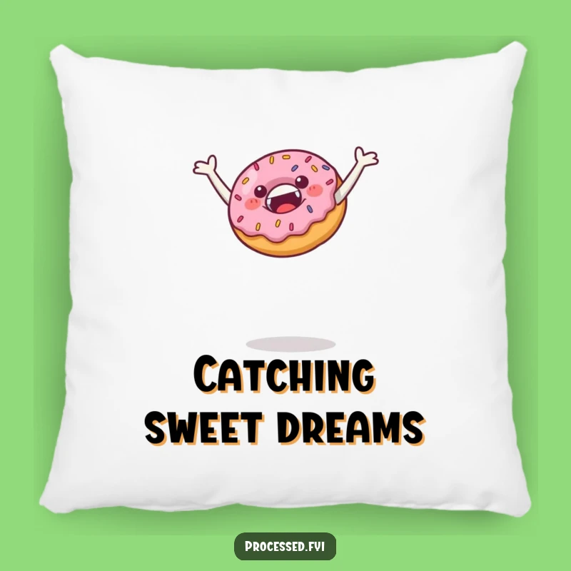Funny Leaping Donut Pillow: Cuddle Up with Sweet Comfort