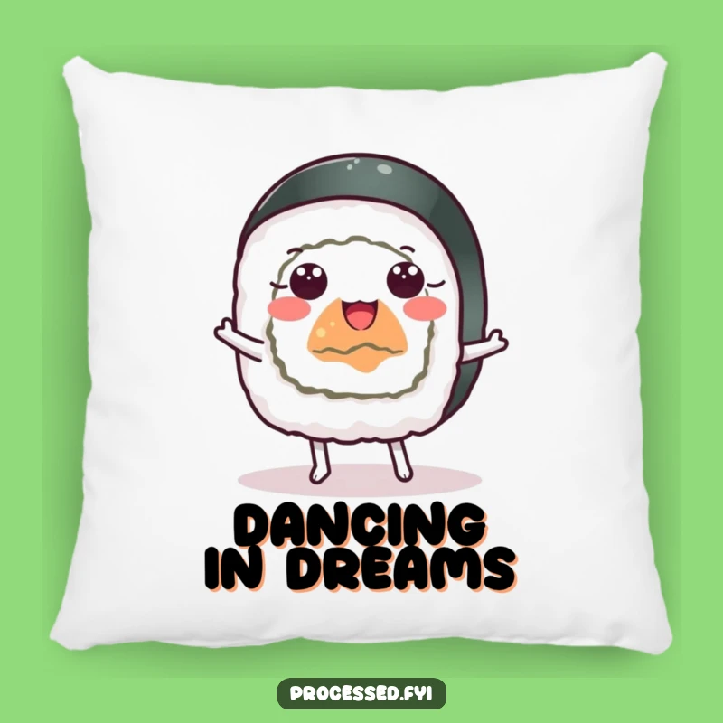 Funny Sushi Pillow: Cozy Comfort with a Hilarious Dance Moves Design