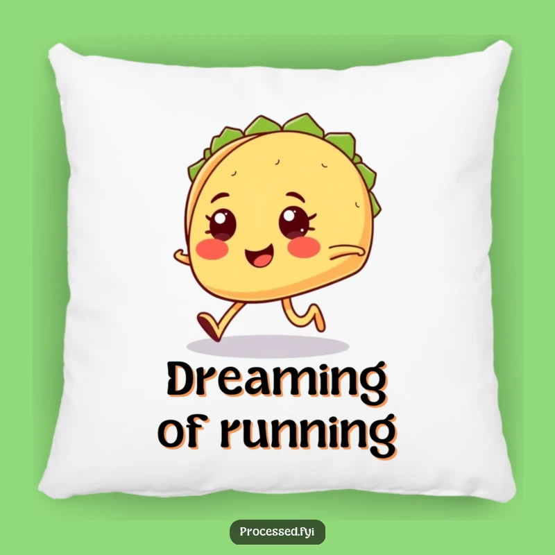Funny Taco Pillow: Cozy Comfort with a Hilarious Jogging Taco Design