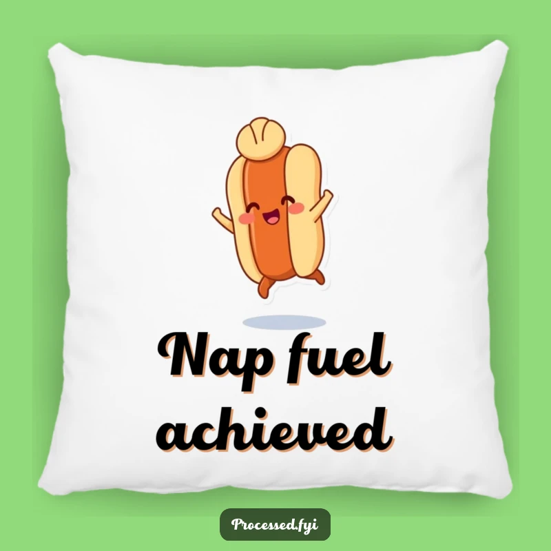 Funny Hot Dog Leap Pillow: Cozy Comfort with a Jumping Wiener