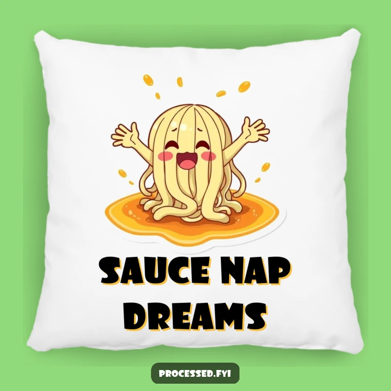 Funny Noodle Splash Pillow: Cozy Comfort Meets Hilarious, Saucy Design