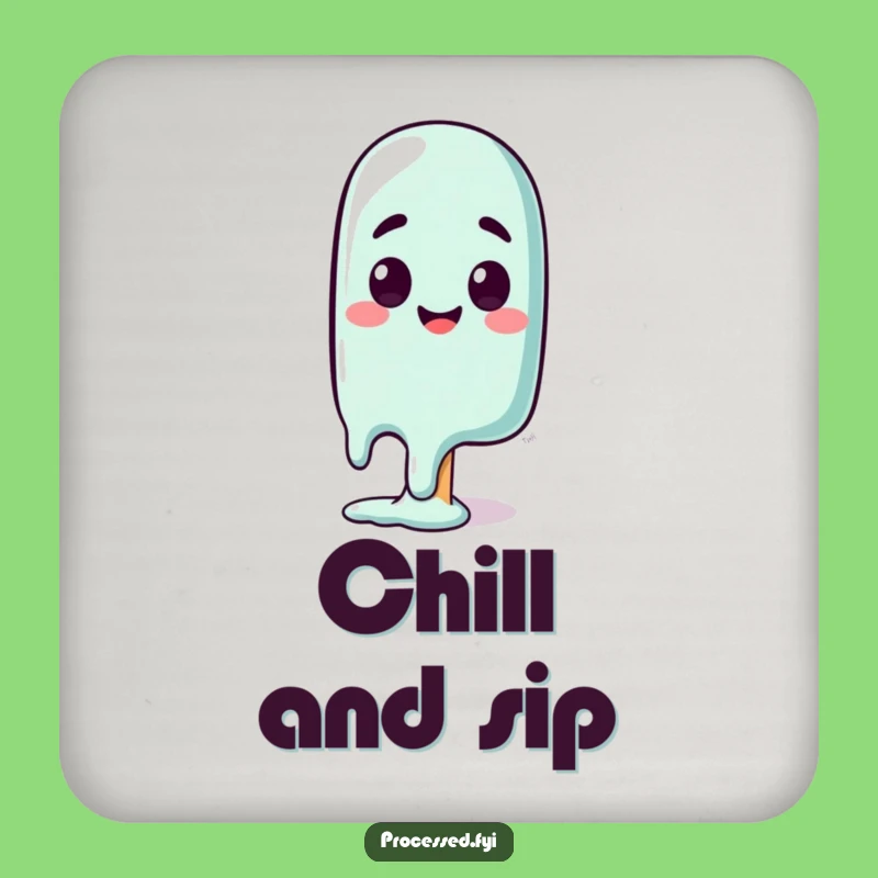 Funny Melting Popsicle Coaster: Hilarious Protection for Your Surfaces