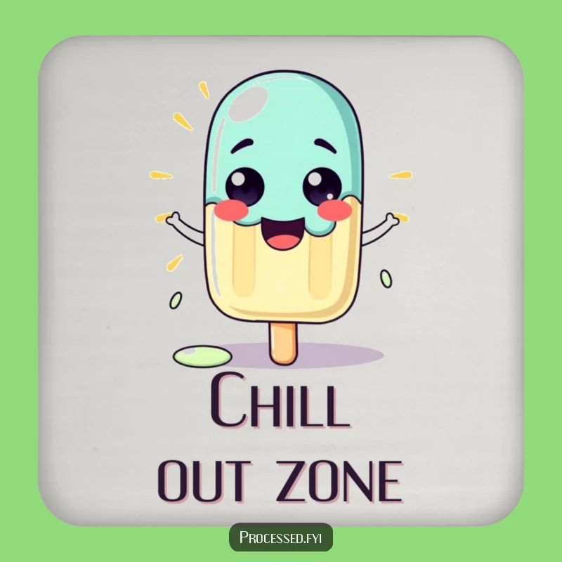 Funny Proud Melting Popsicle Coaster: Protect Surfaces with Cool Style!
