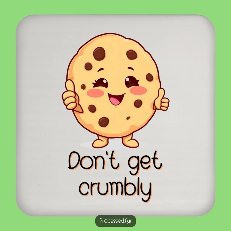 Funny Cookie Character Coaster: Cheerful Protection, Perfect Party Gift