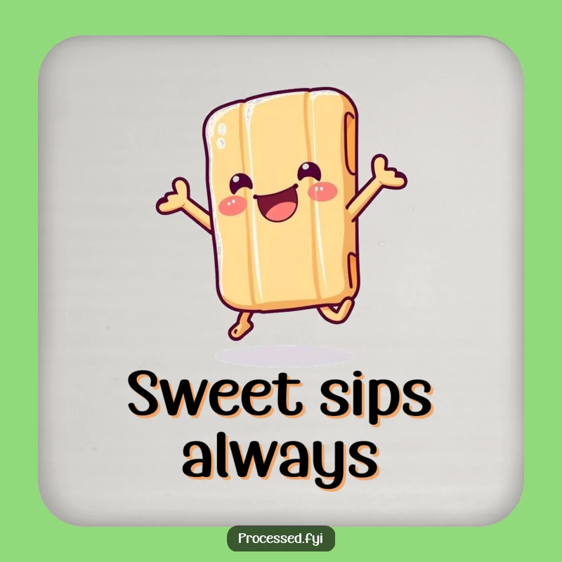 Funny Candy Bar Coaster: Protect Surfaces with Sweet Delights!