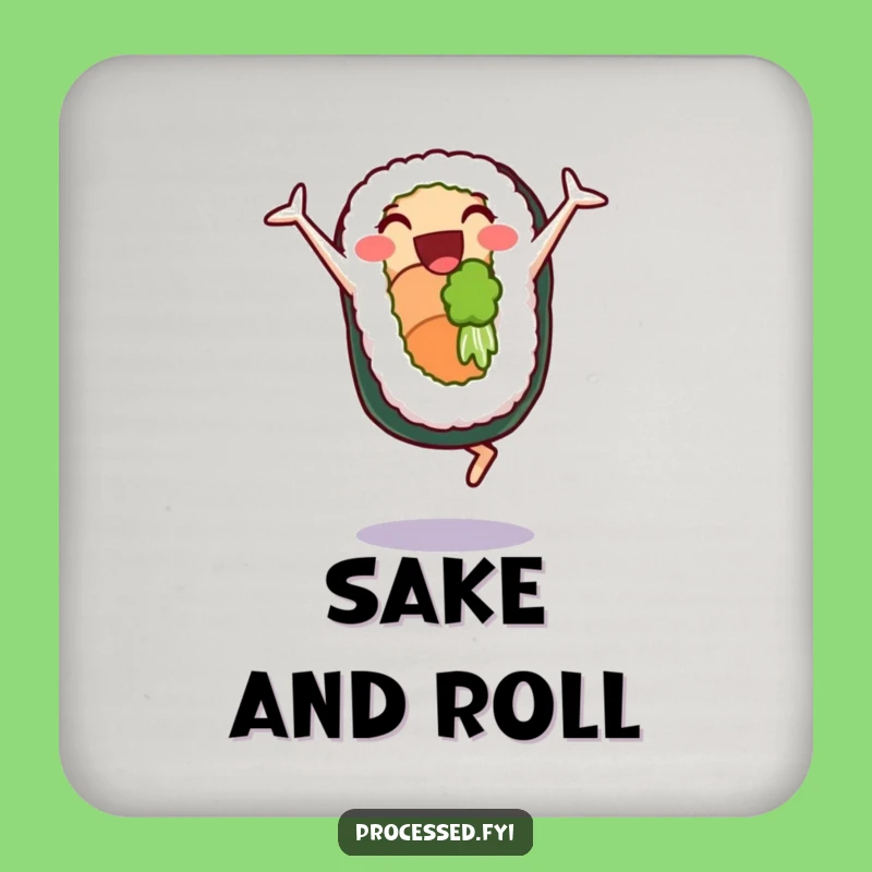 Funny Sushi Cartwheel Coaster: Hilarious Protection for Your Surfaces