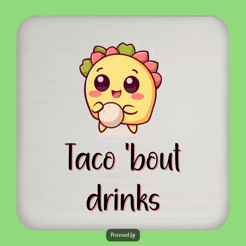 Funny Taco Bouncing Coaster: Hilarious Protection for Your Surfaces
