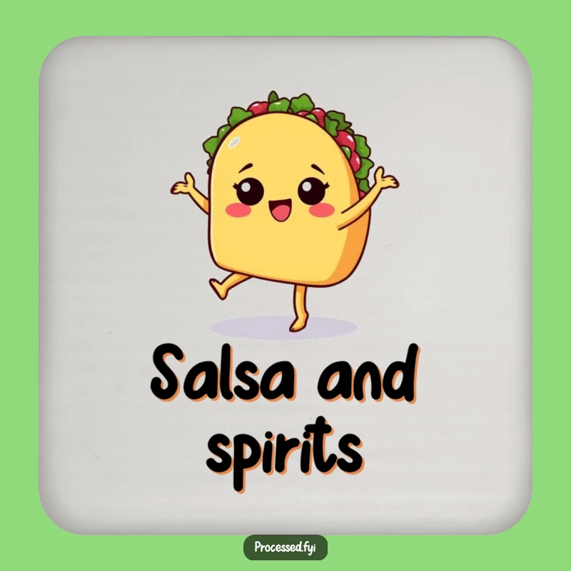 Funny Taco Coasters - Protect Drinks with Fiesta Flair