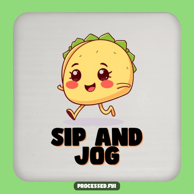 Funny Taco Coaster: Hilarious Protection for Drinks & Determined Diners