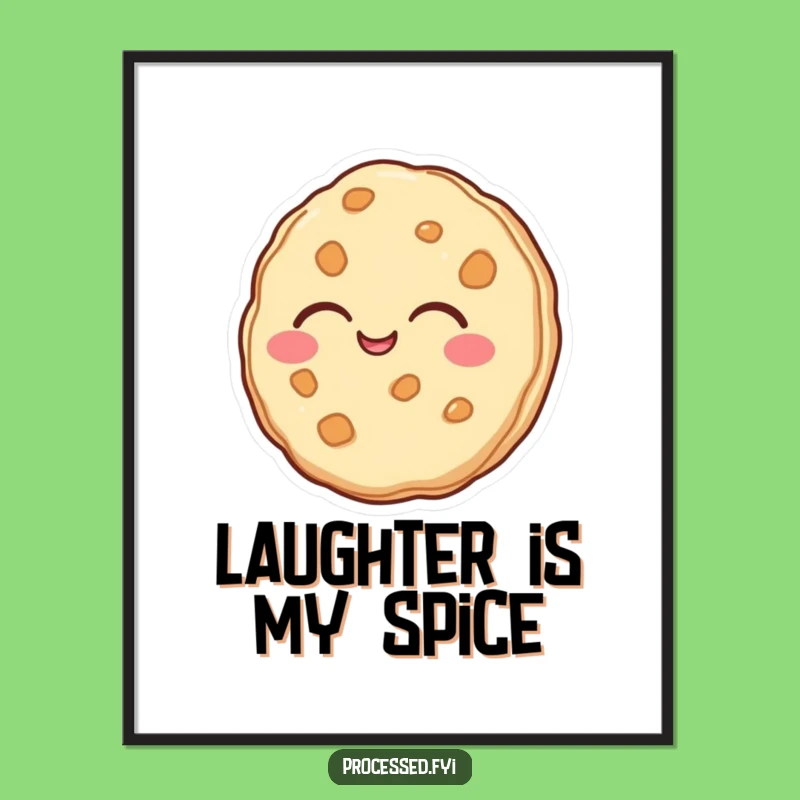 Funny Laughing Cookie Poster: Brighten Your Walls with Merriment