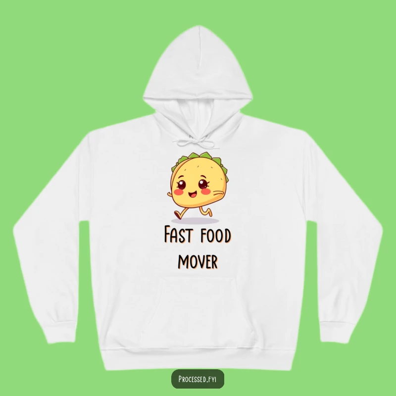 Funny Taco Jogging Hoodie: Cozy & Hilarious Sweatshirt for Determined Movers