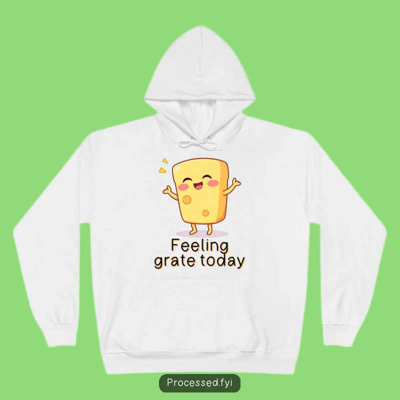 Funny Cheese Dance Hoodie - Cozy Giggling Character Sweatshirt for Comfy Fun