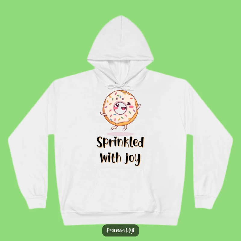 Funny Giddy Donut Cartwheel Hoodie - Cozy Sprinkle Sweatshirt, Perfect Gift