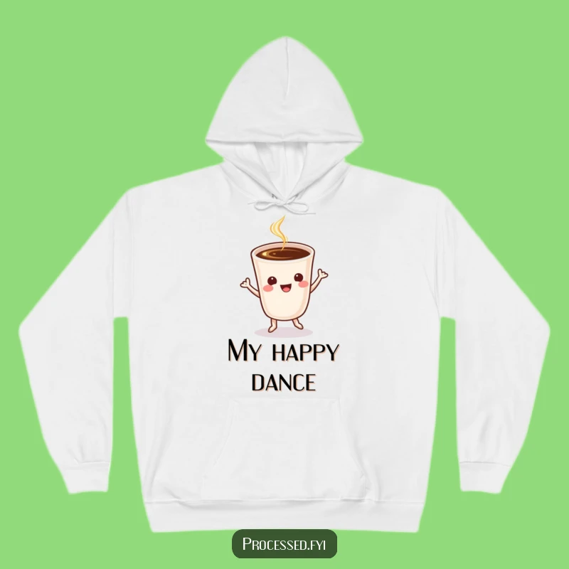 Cozy Funny Coffee Jig Hoodie: Warm Up with Brew and Belly Laughs!