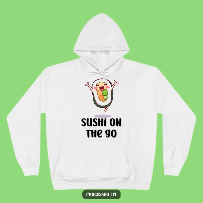 Funny Sushi Cartwheel Hoodie: Cozy & Hilarious Gift for Fun Lovers