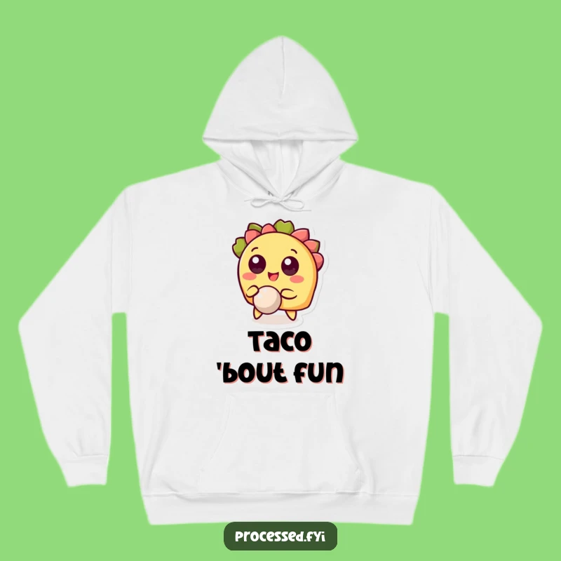 Funny Taco Ball Hoodie: Cozy & Hilarious Gift for Playful Souls