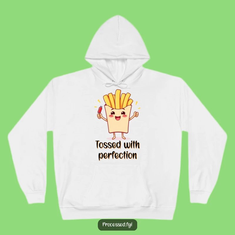 Funny French Fry Juggling Hoodie: Cozy Comfort with a Ketchup Maestro