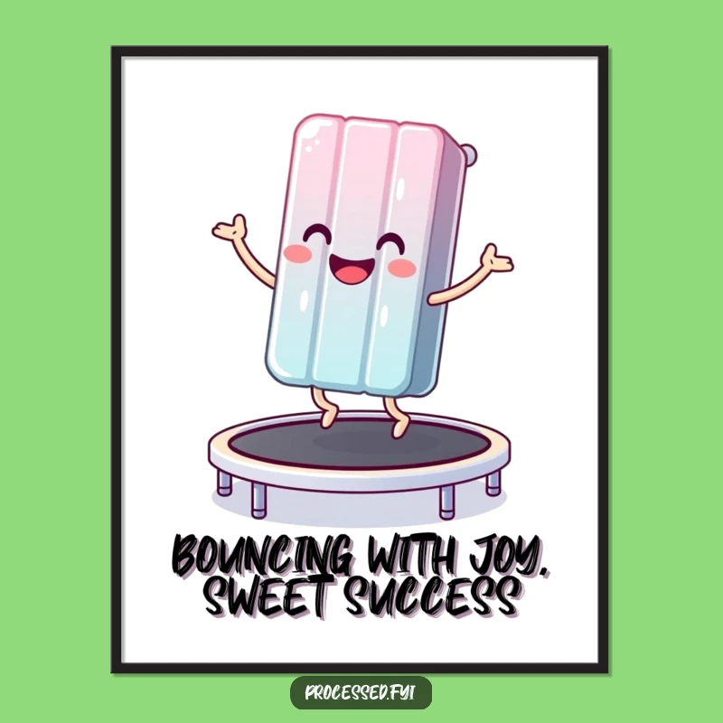 Free Printable Wall Art: Candy Bar Bouncing Funny Downloadable Artwork