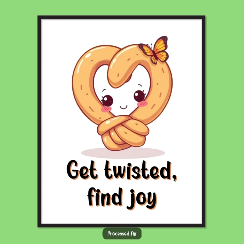 Free Printable Wall Art: Curious Pretzel - Whimsical Downloadable Decor!