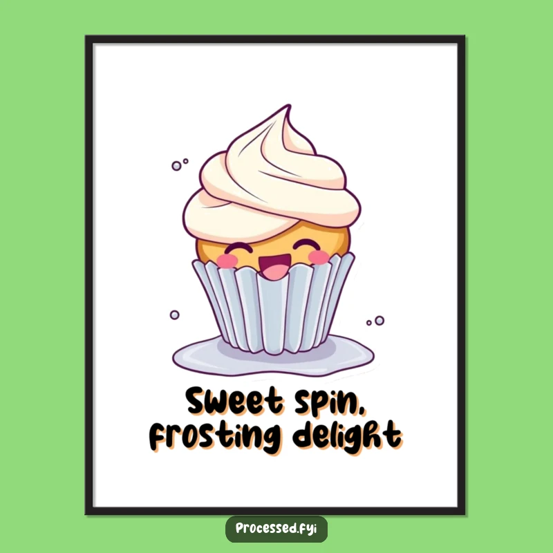 Funny Free Printable Cupcake Wall Art: Giggling Decor Downloadable Art