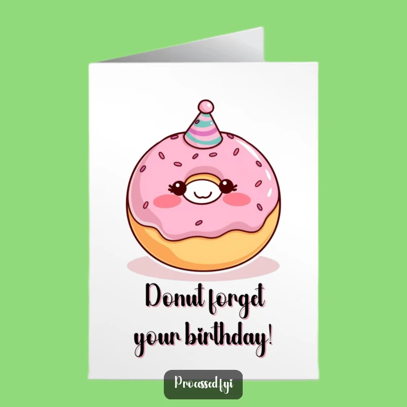 Sweet Free Printable Donut Birthday Card: Party Ready!