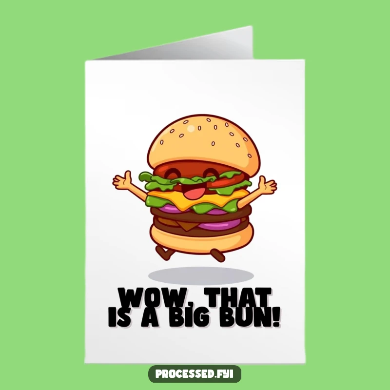 Awesome Free Printable Hamburger Congrats Card - Dancing Burger Celebrate Downloadable Gift