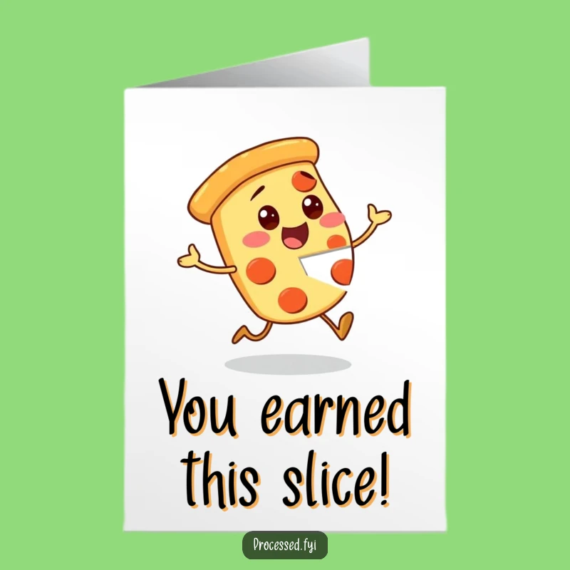 Awesome Free Printable Pizza Congrats Card: Hopping to Celebrate!