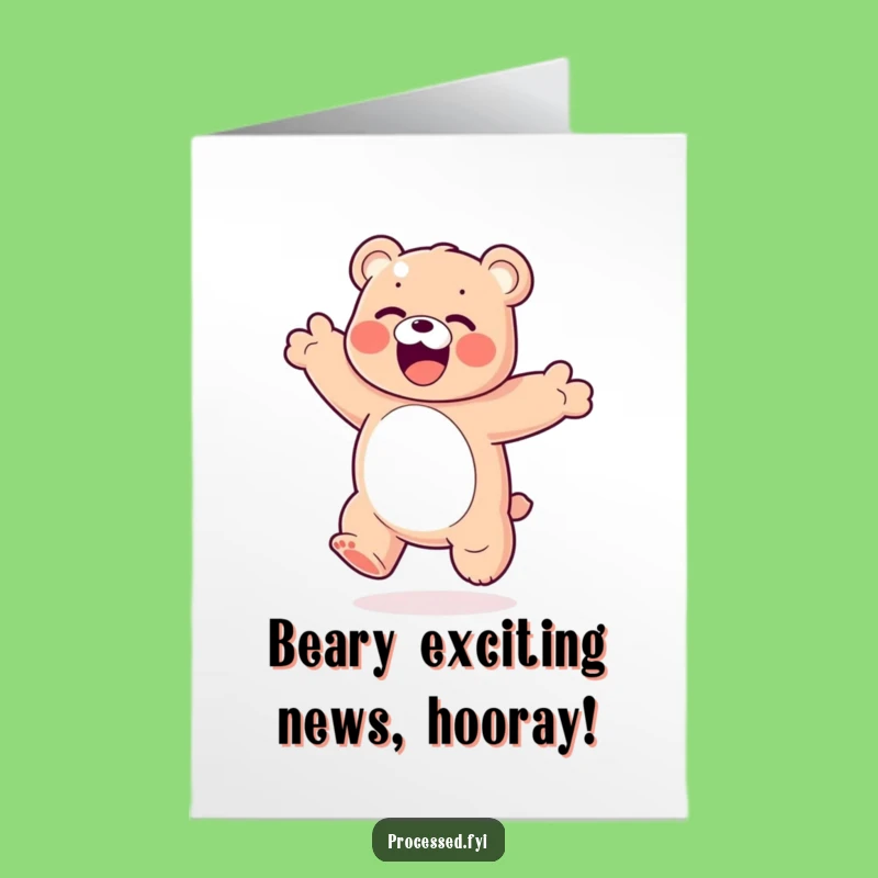Free Printable Gummy Bear Congrats Card: Bouncy Joy Downloadable Gift