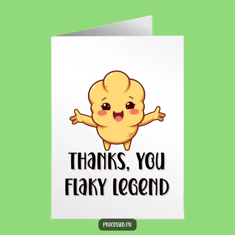 Free Printable Croissant Thank You Card: Deliciously Funny Gratitude Downloadable Art!