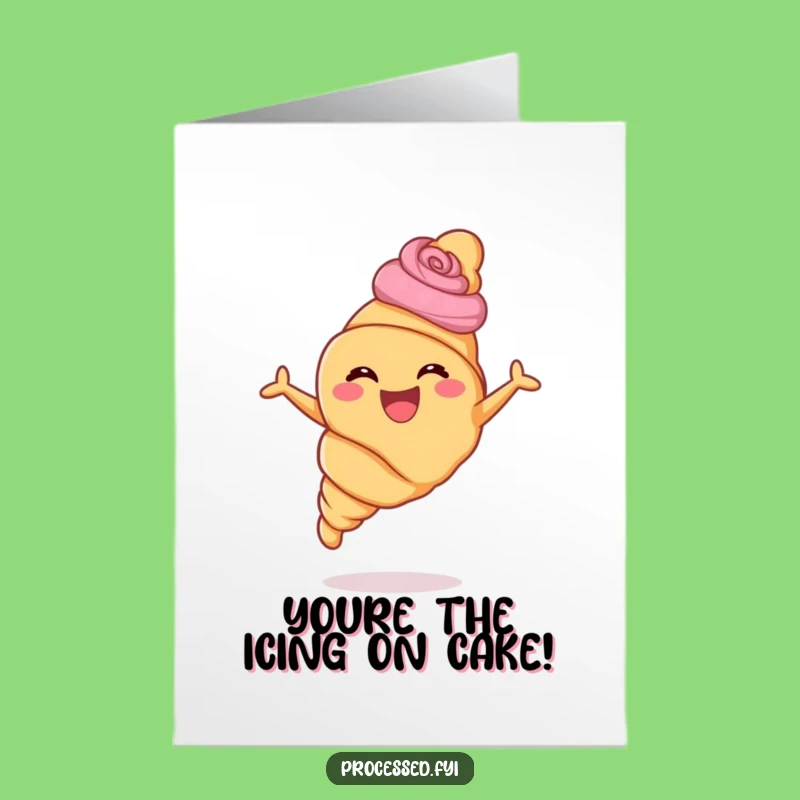 Free Printable Thank You Card: Happy Croissant - Hilarious Downloadable for Gratitude