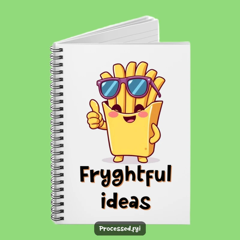 Funny French Fry Notebook: Jot Down Cool Ideas and Jokes